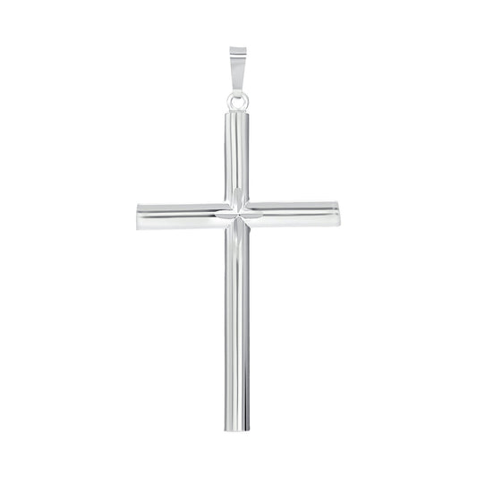 Silver 925 Tube Cross Pendant