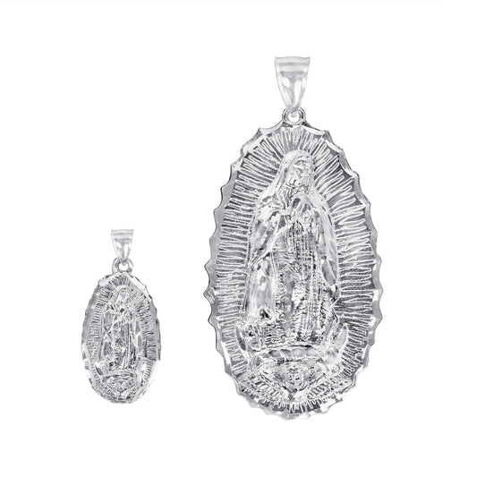 Silver 925 Virgin of Guadalupe Medallion