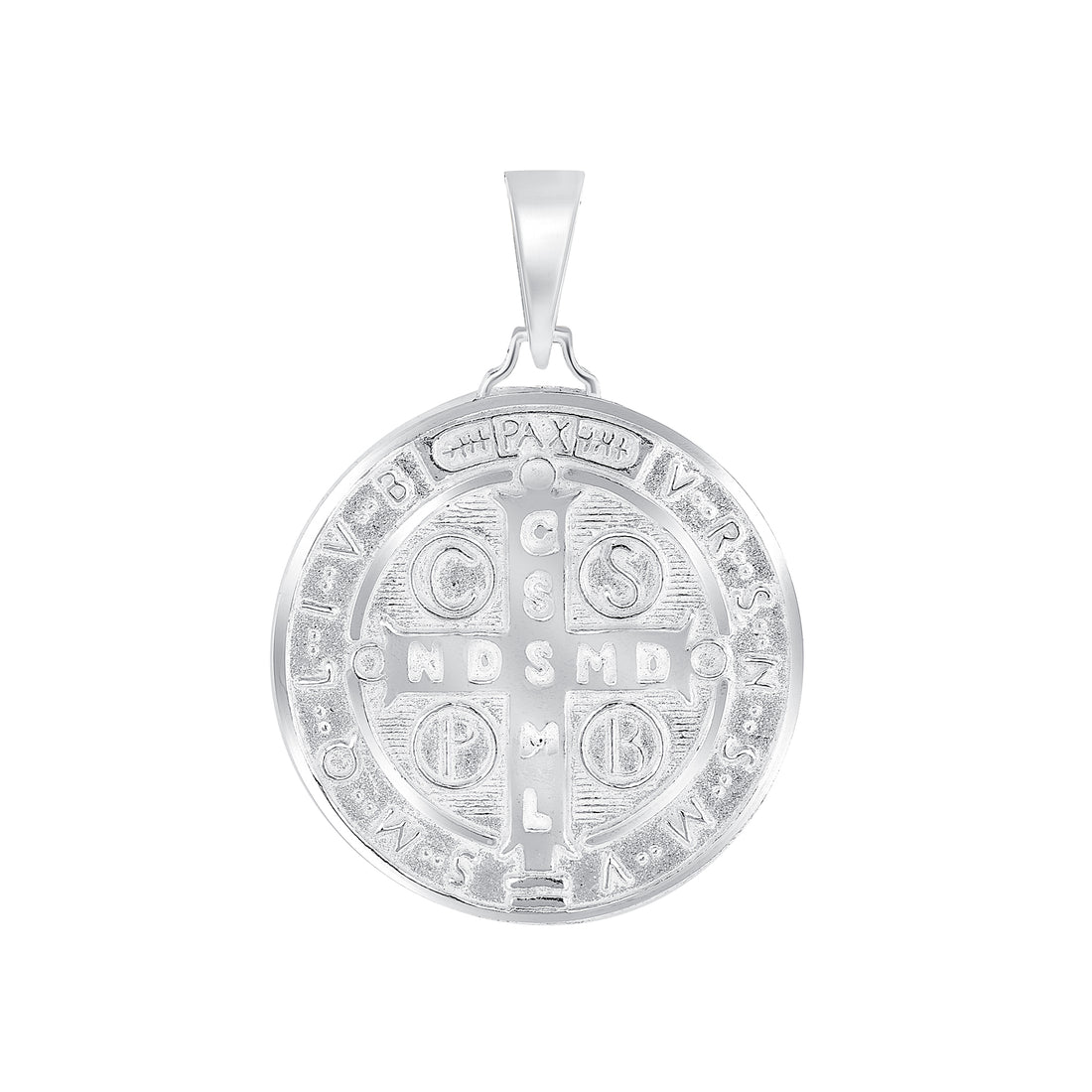 Silver 925 San Benito Oval Diamond Cut Pendant