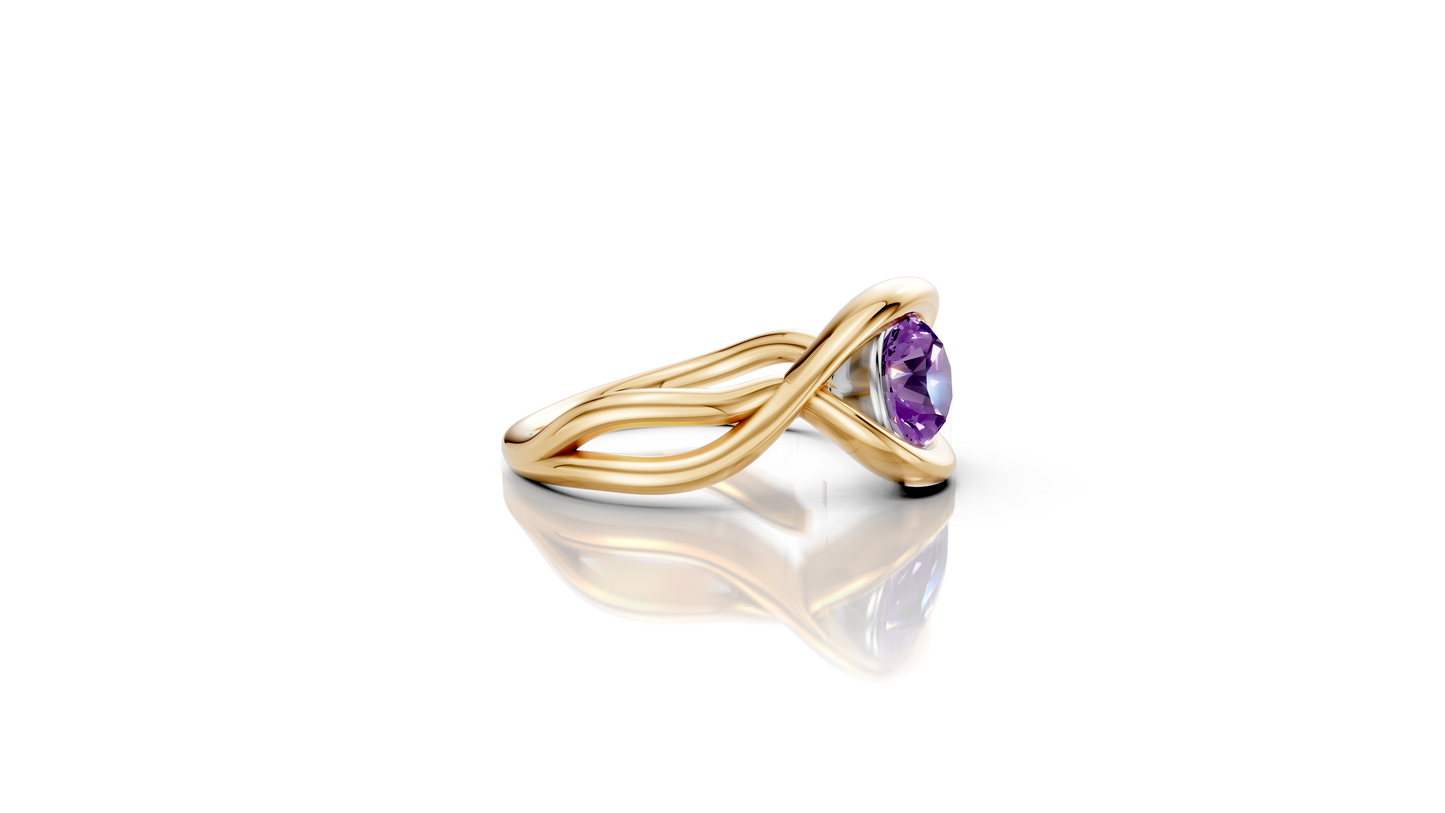 Embraced Eye Tanzanite Ring
