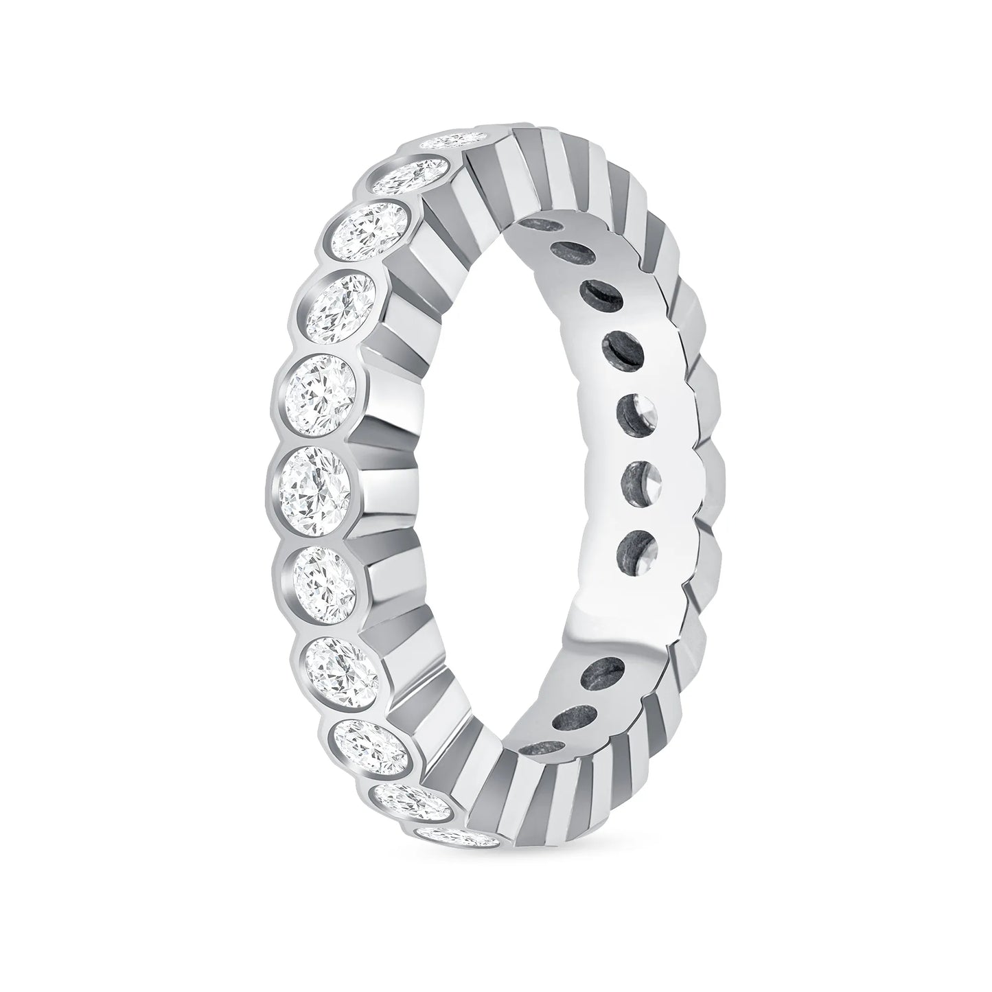 Round Lab Grown Diamond Eternity Band